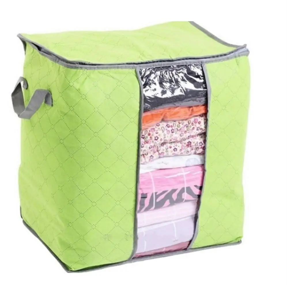AsyPets Storage Organizer Blanket Bag Clothes Quilt Bedding Duvet Zipped Handles Laundry Storage