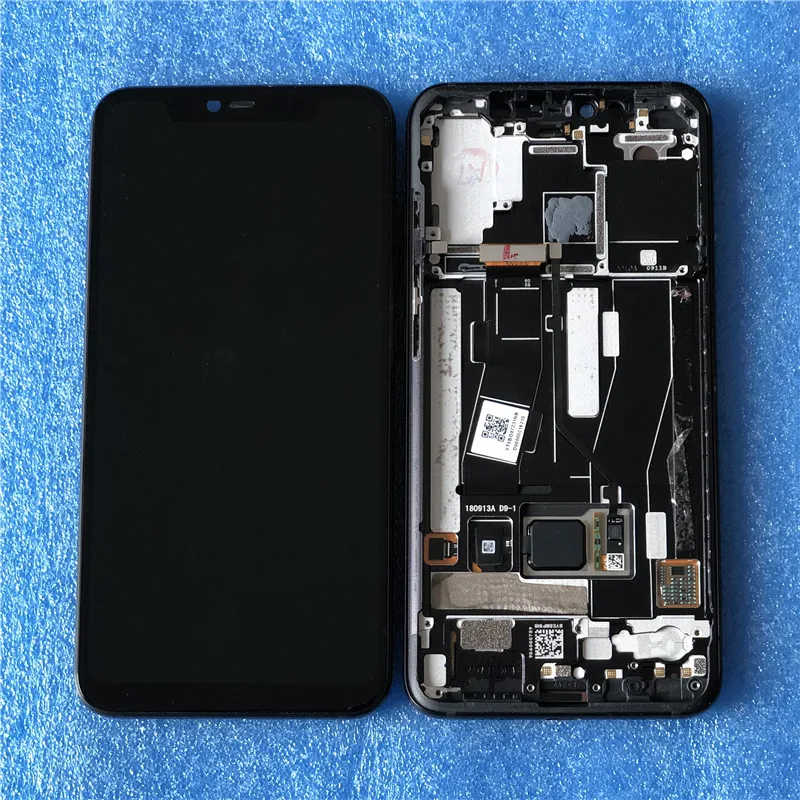 Цена Оригинальный Axisinternational для Xiao mi 8 Pro mi 8 Pro Встроенный экран отпечатков пальцев AMOLED ЖК дисплей рамка + сенсорный дигитайзер