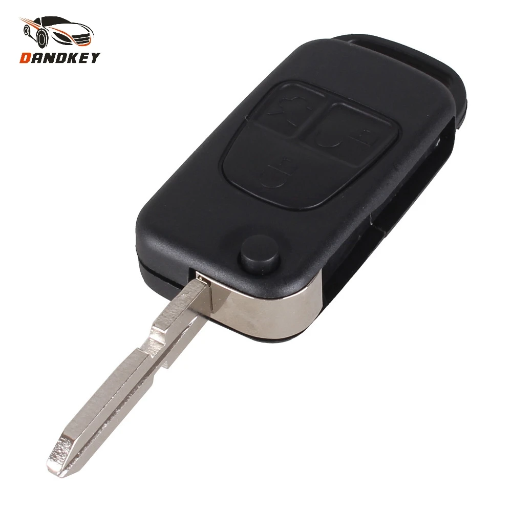 

Dandkey For Mercedes Key 3 Button Switchblade Fob Flip Remote Key Case Shell Fit For MERCEDES BENZ ML S C