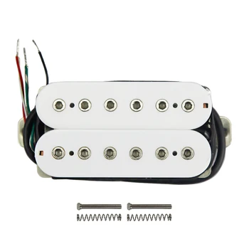 

New Alnico 5 Double Coil Humbucker Guitar Neck Pickup Adjustable Pole Pieces for Guitar Accessories, White