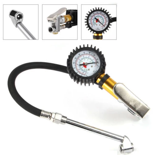 

Auto Air Tire Inflator With Pressure Gauge Auto Bike Compressor Automotive Tool High Quality