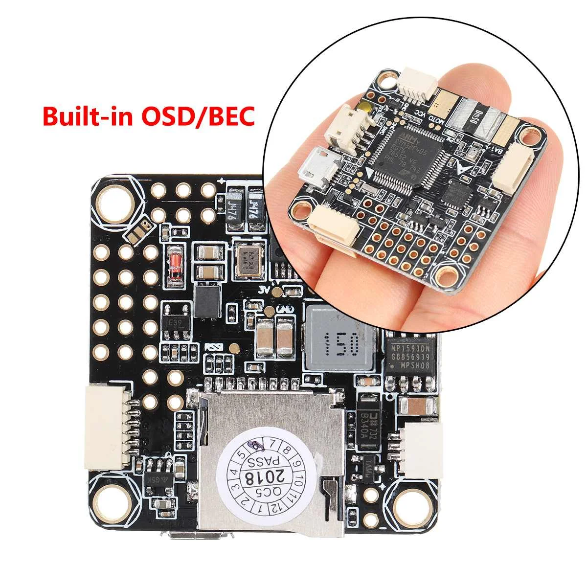 

F4 PRO V2 Flight Controller Built-in OSD/BEC Drone for Betaflight Low Noise Stable for FPV Racing Upgraded Latest
