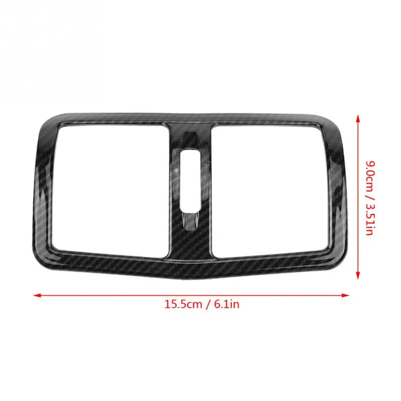 Автомобильный задний, устанавливаемое на вентиляционное отверстие в салоне автомобиля декоративная рамка ABS углеродного волокна Стиль для Mercedes Benz E Class W212 2013- украшение автомобиля аксессуар