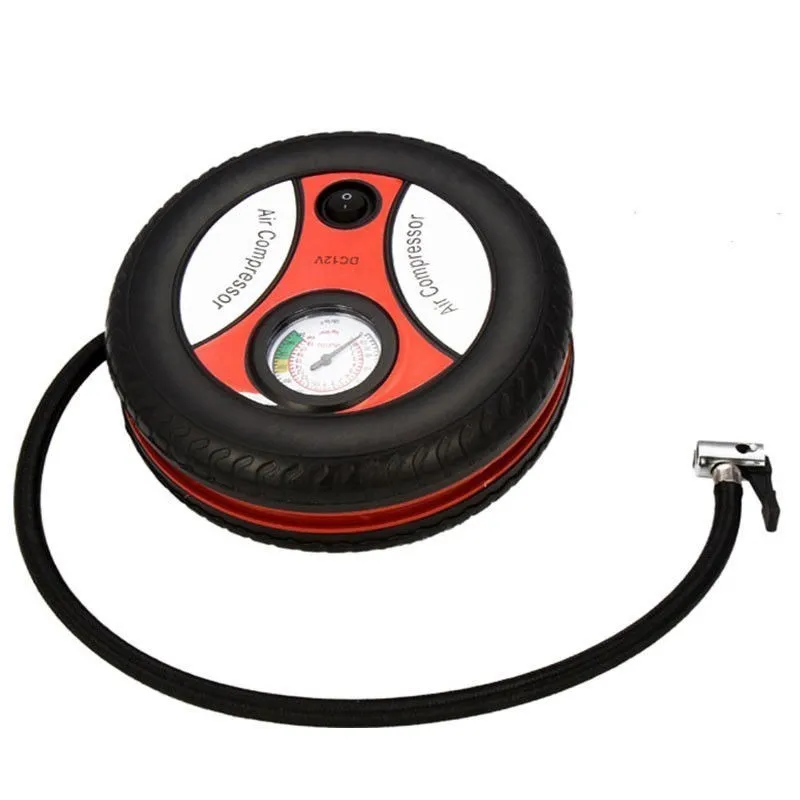 12V Portable Air Compressor Wheel 260psi Tyre Inflator Pump Car Auxiliary Tools Tire Inflation Pump With Tire Repair Tool