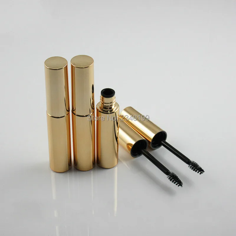 

Empty Mascara Tube 8ml Bright Gold Mascara Container Empty Matte Silver Mascara Packaging 8ml Empty Eyebrow Dye Cream Tube 50pcs