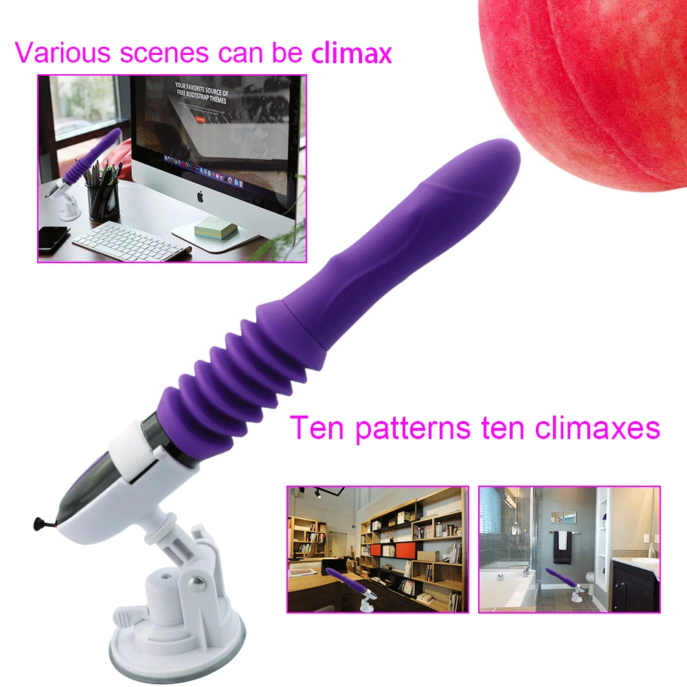 Sex toy vibrators 10 Speed Automatic Telescopic Dildo Vibrator Sex Toys For Woman G-spot Stimulation Massager Female Masturbator 2 Sex toy vibrators 10 Speed Automatic Telescopic Dildo Vibrator Sex Toys For Woman G-spot Stimulation Massager Female Masturbator 2