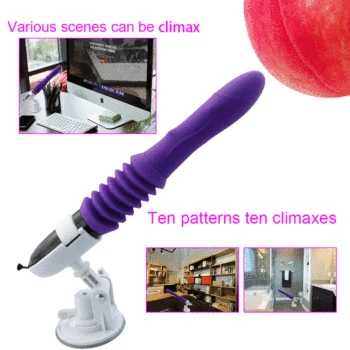 Sex toy vibrators 10 Speed Automatic Telescopic Dildo Vibrator Sex Toys For Woman G-spot Stimulation Massager Female Masturbator 2