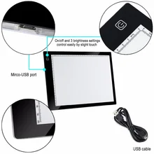 New-A4 светодиодный свет доска для рисования Tracer калибровка Led Искусство ремесло светодиодный эскиз планшет трассировочный свет Pad холст для рисования водок