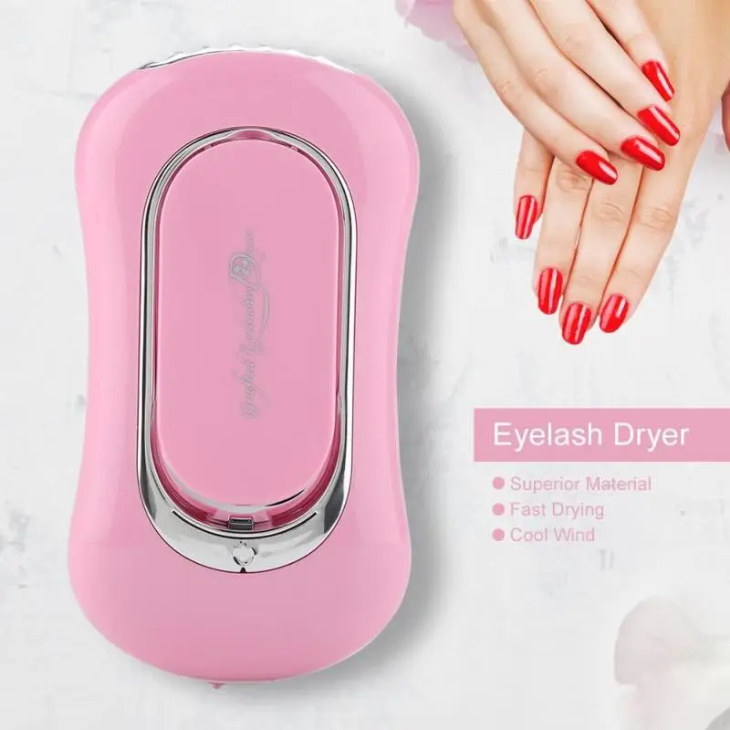 

Eyelash Dryer Nail Dryer Usb Fan Powstro Mini Fan Portable Office Home Fan Cooler Drying Machine Air Glue Makeup With Mirror
