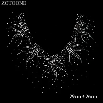

ZOTOONE HotFix Flatback Rhinestones Applique for Clothing Decoration Super Bright Clear Crystals Strass Rhinestone Stickers E