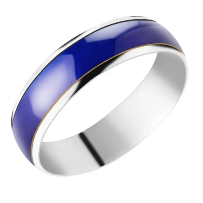 

Women Men Temperature Changing Color Emotion Feeling Stainless Steel Rings