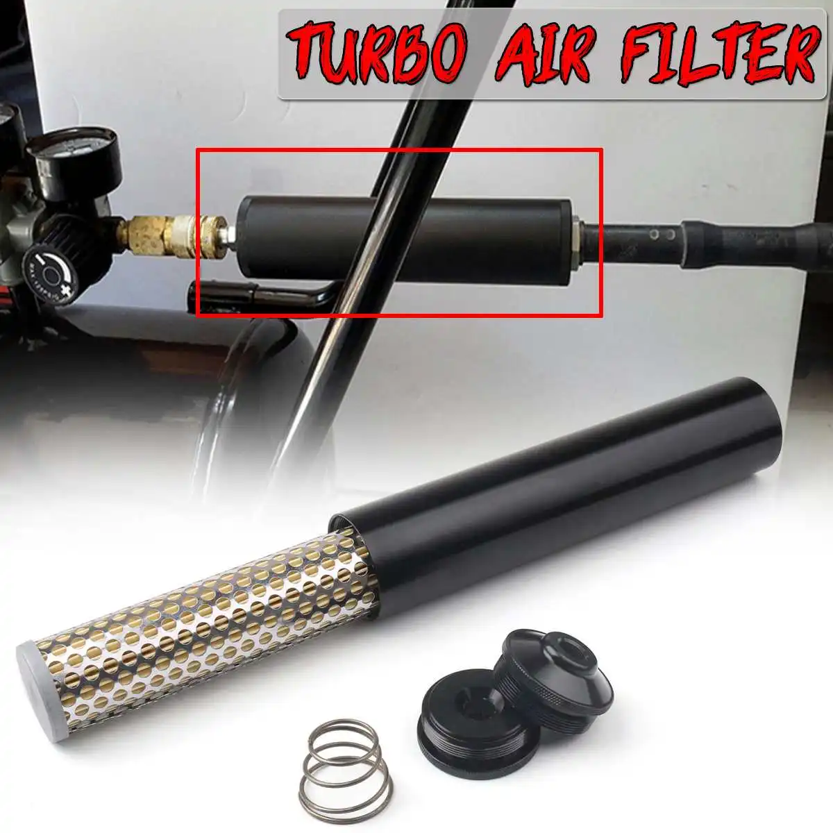 

New Fuel Filter Suit FOR Napa 4003 WIX 24003 1/2"-28 Turbo Air Filter Billet Aluminum Low Profile Turbo Air Filter Oil Filters