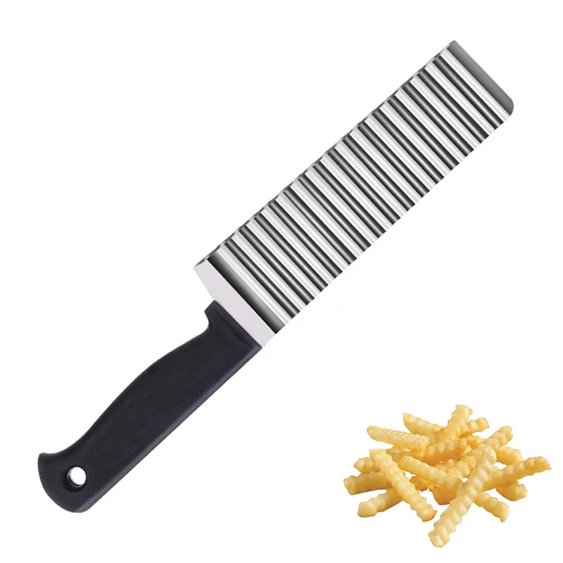 Stainless Steel Wave Potato Cutter French Fry Cutter Potato Chip Waffle