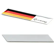 2 шт. автомобиля стикер алюминиевый сплав Германия Флаг для автомобиля Передняя решетка крыло багажник