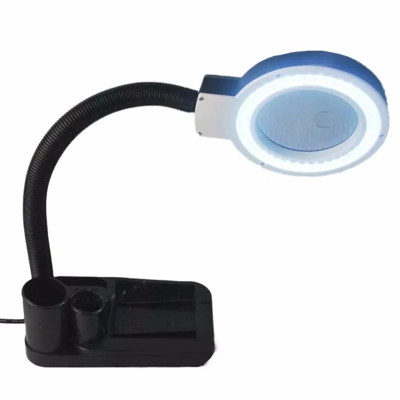 CLAITE Crafts стеклянная линза LED настольная лупа лампа Свет 5X 10X увеличительная Лупа