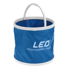 LEO открытый ведро Легкий Холст складной ведро Портативный Кемпинг Туризм Рыбалка ведро рыболовные инструменты Pesca снасти 3 цвета