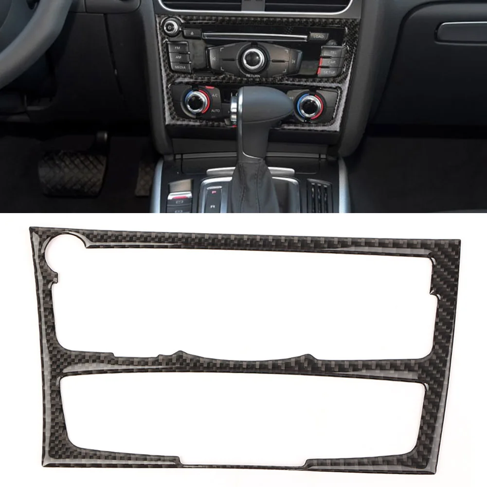 

Car Styling Interior Dashboard Console CD Panel Cover For Audi A4 B8 A5 2008 2009 2010 2011 2012 2013 2014 2015 ABS Plastic