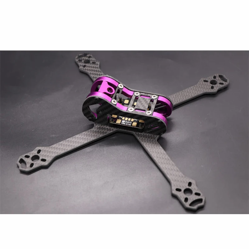 Новое поступление HXM 220 мм Колесная база 4 Arm 3 K Углеродное волокно X Тип FPV Гоночная