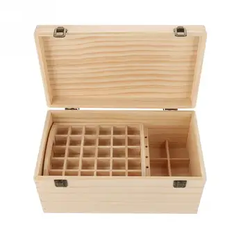 

Double-layer Box Case Container Wooden Bottles Storage Case Holder Large Essential Oil Storage Holder