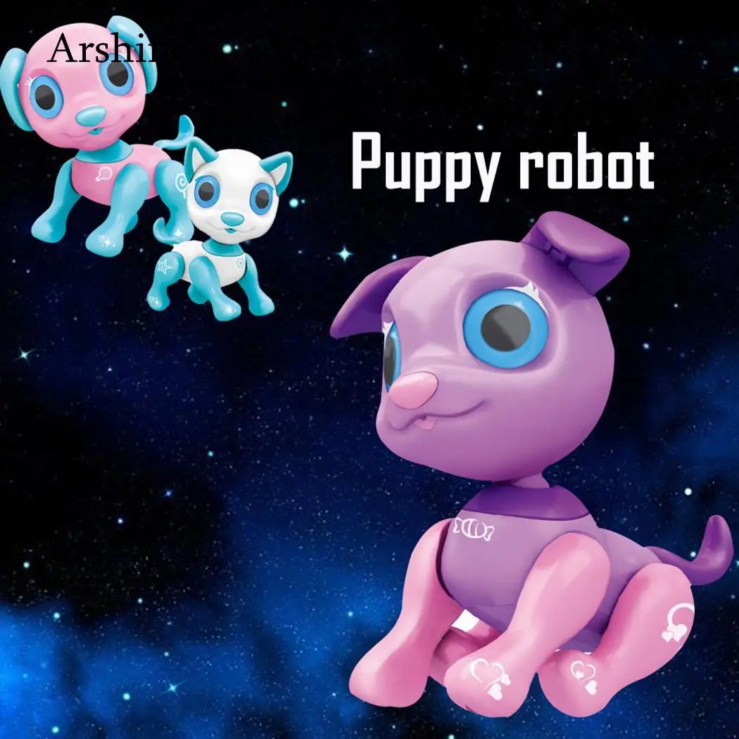 Interactive Smart Puppy Robotic Dog voice-activated touch recording LED Eyes Sound Recording Sing Sleep Cute Toy Smart pet dog