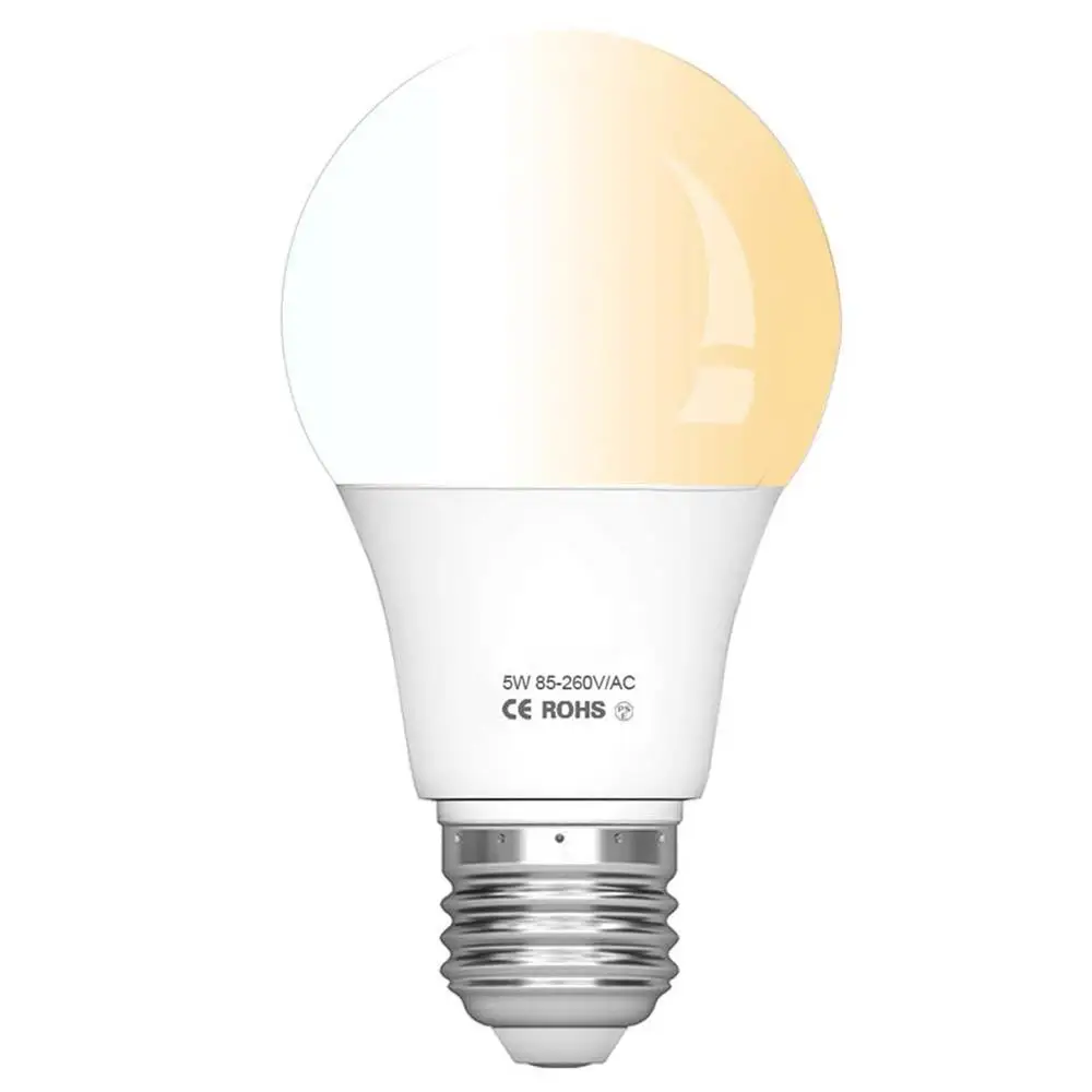 

Radar Motion Sensor Light Bulbs 5W (50W Equivalent) LED Bulb Auto On/Off Night Light for Garage Basement Stair Porch E26 E27