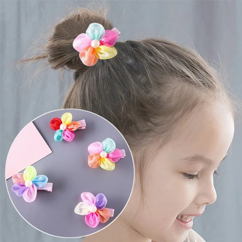 

Barrette Candy Color Kids Fashion Girls Rainbow Cute Children Hair Clips Hair Accessories Lovely Flower Hairpins Colorful