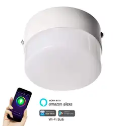7 Вт светодиодный потолочный светильник RGB приложение пульт дистанционного затемнения Bluetooth свет спальни лампы умный потолочный