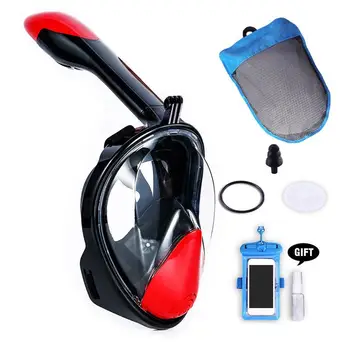 

Angle Underwater Diving Mask Anti Fog Full Face Snorkel Mask For Men And Women Swimming Snorkel Diving Antifog Mask Set