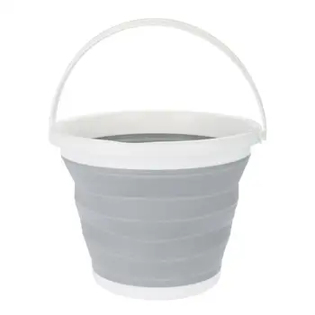 

Folding Collapsible Plastic Bucket Kitchen Garden Portable Camping Water Storage Container 10L