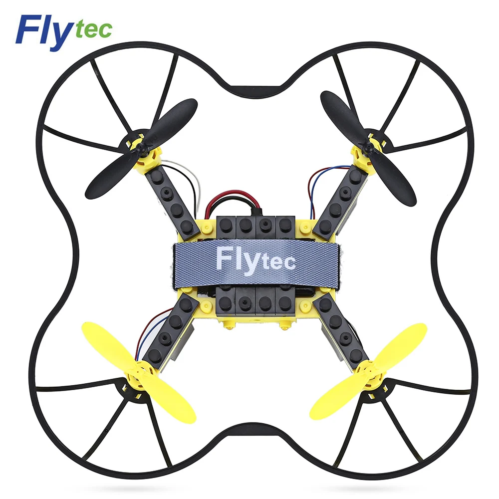 

Clearance Flytec T11 RC Drone DIY Building Blocks 3D Flip Quadcopter 2.4G 4CH Aircraft With Colorful LED Light RC Toys