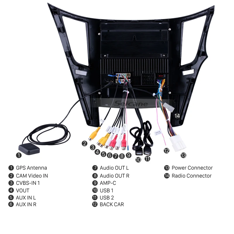 Seicane автомобиль Android 9,1 HD 9," четырехъядерный стерео Авто Радио для Subaru Outback 2010 2011- Wifi gps Navi мультимедийный плеер