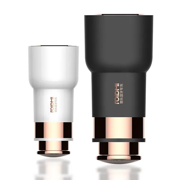 

Оригинал Сяо Mi ROIDMI bluetooth плеер Hands Free автомобиля зарядное устройство Dual Usb 2.4A батарея обнаружения Smart