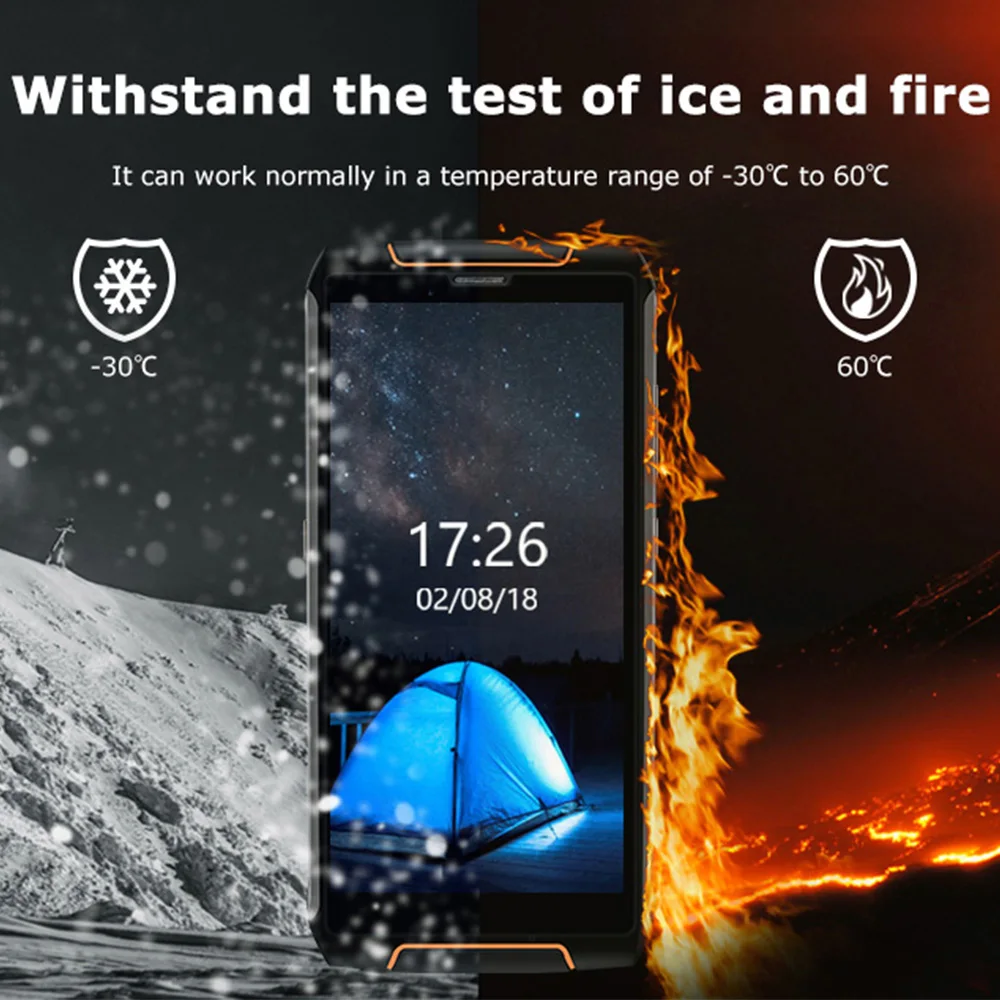 Смартфон CUBOT King Kong 3 IP68 4G Android 8 1 Восьмиядерный процессор MTK6763T 4 Гб ОЗУ 64 ПЗУ 6000 мАч