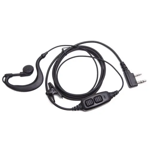 2 Pin двойной PTT гарнитура наушники с микрофоном для Baofeng UV 82 серии радио