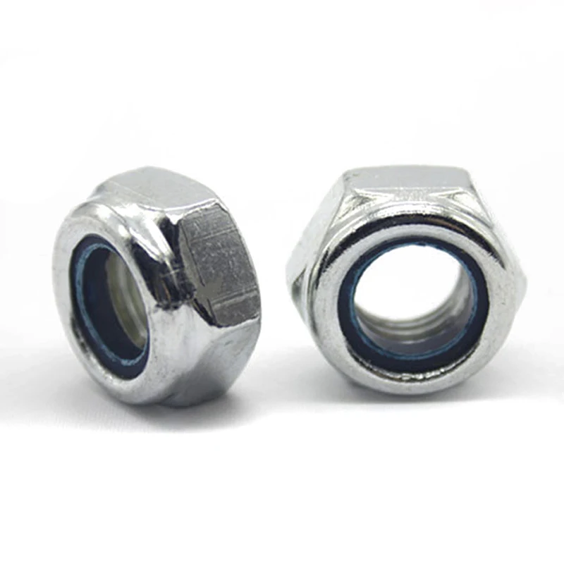 

50 Pieces New Nylon Lock Nuts M3 x 0.5mm Stainless Steel Nylock Nylon Insert Locknut Hex Lock Nuts Mayitr