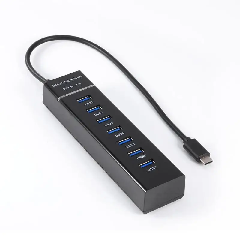 

7 Ports USB 3.1 Type-C to USB 3.0 Hub Expansion Splitter for MacBook Laptop