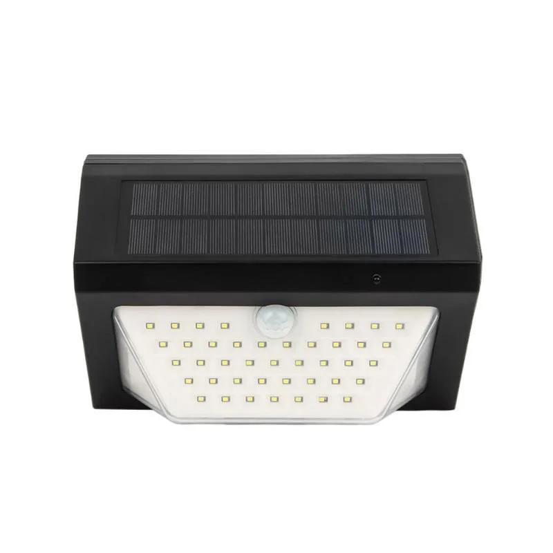 

Newest 80 Led Solar Light 3 Modes Rechargeable Wireless Remote Control Waterproof Solar Light Alarm Lamps For Garden Wall Light