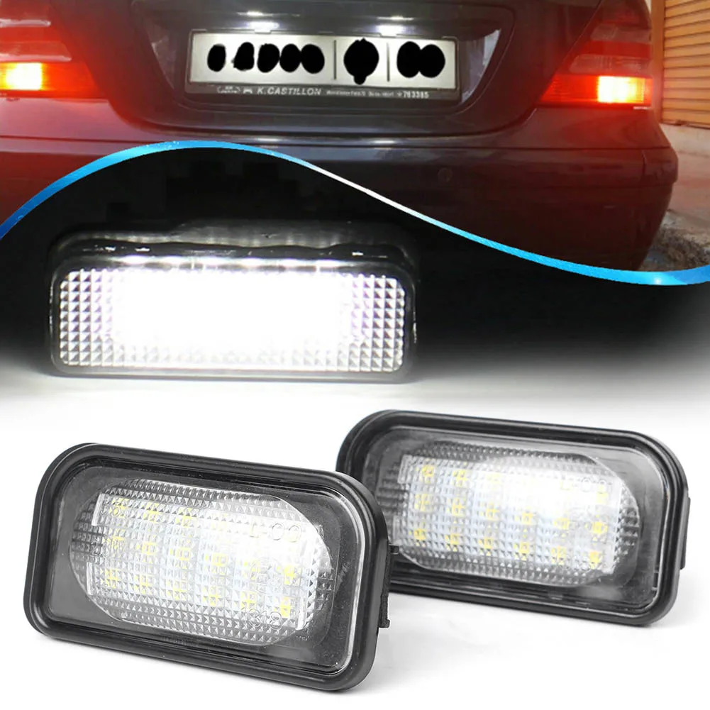 

For Mercedes Benz W203 4D Sedan 2001-2007 Car LED license Number Plate Light Lamp Indicators OEM Replacement Auto Accessories CE