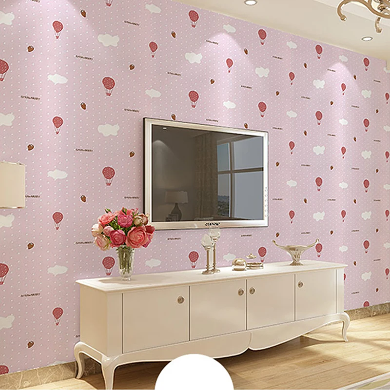 Nette Cartoon Heisser Luft Ballon Tapete Selbstklebende Kinder Zimmer Tapeten Wasserdichte Pvc Blume Tapeten Wohnkultur Ez148 Tapeten Aliexpress