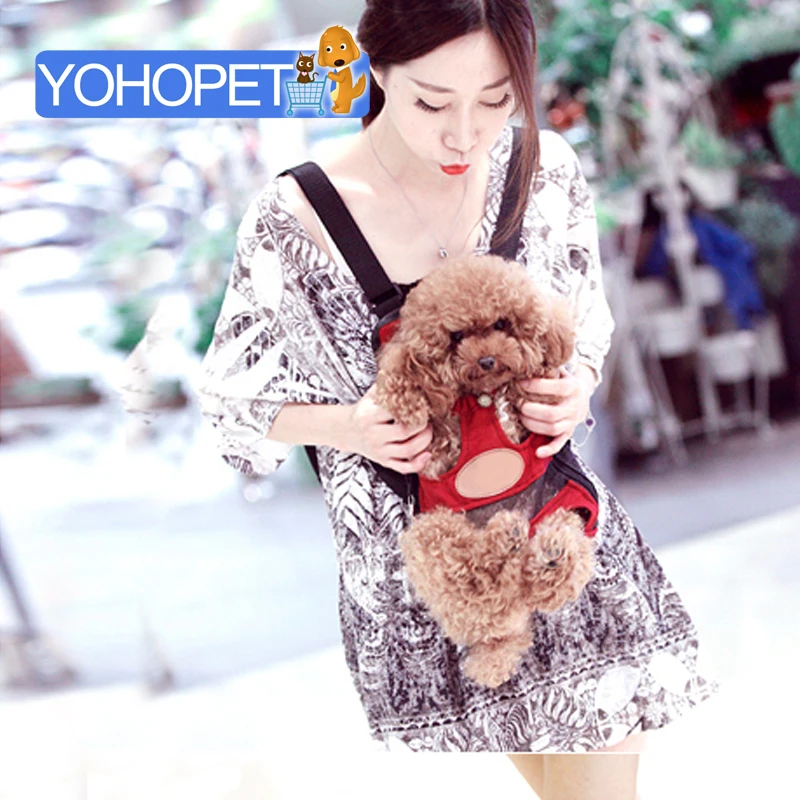 

Puppy Carrier Travel Dog Carrier Bags For Small Dogs Pet Carrier Bag Chest Backpack Kangaroo Mother Canvas Dog Transporting