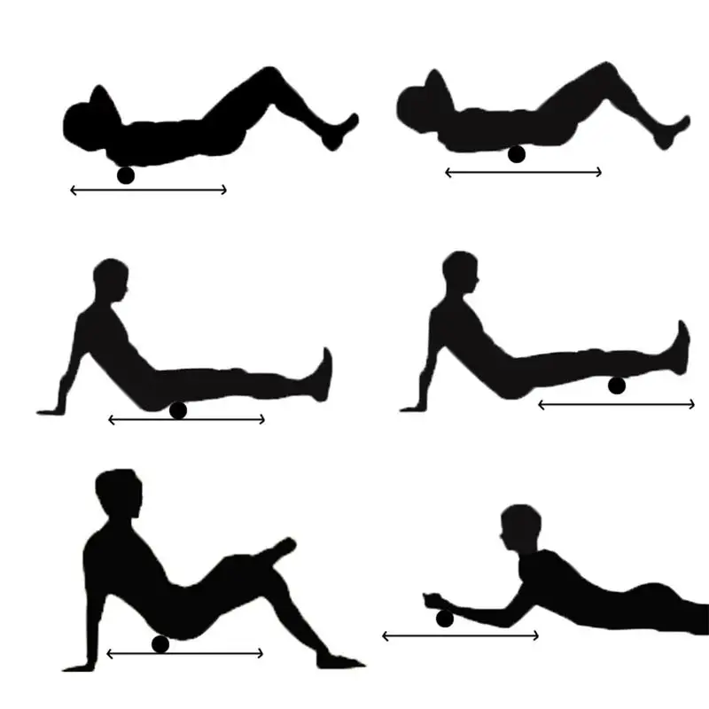 Fitness Massage Ball TPE Rubber Hockey Lacrosse 63mm Trigger Point Relaxation Self Massage Relieve GymTraining Fascia HockeyBall