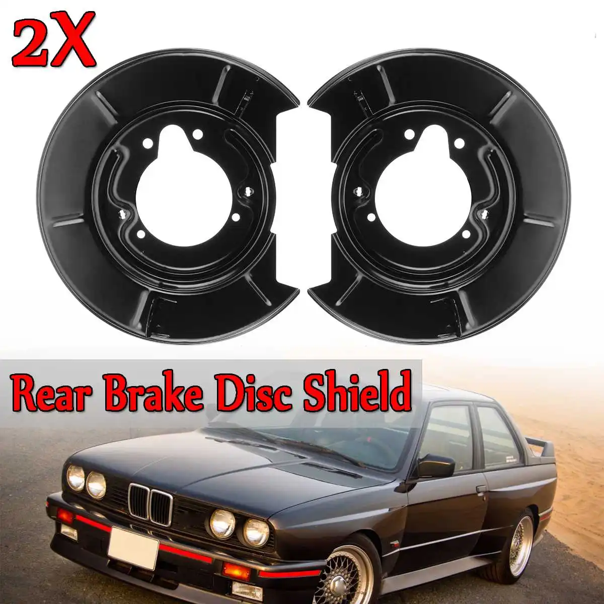 Izquierda + derecha de disco de freno trasero escudo para BMW E30 E36 modelos compactos Z3 para Roadster Coupe y modelos nuevo sistema de frenos