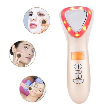 

Ultrasonic LED Hot Cold Hammer Skin Lifting Vibration Massager Face Body Spa Import Export Salon Machine