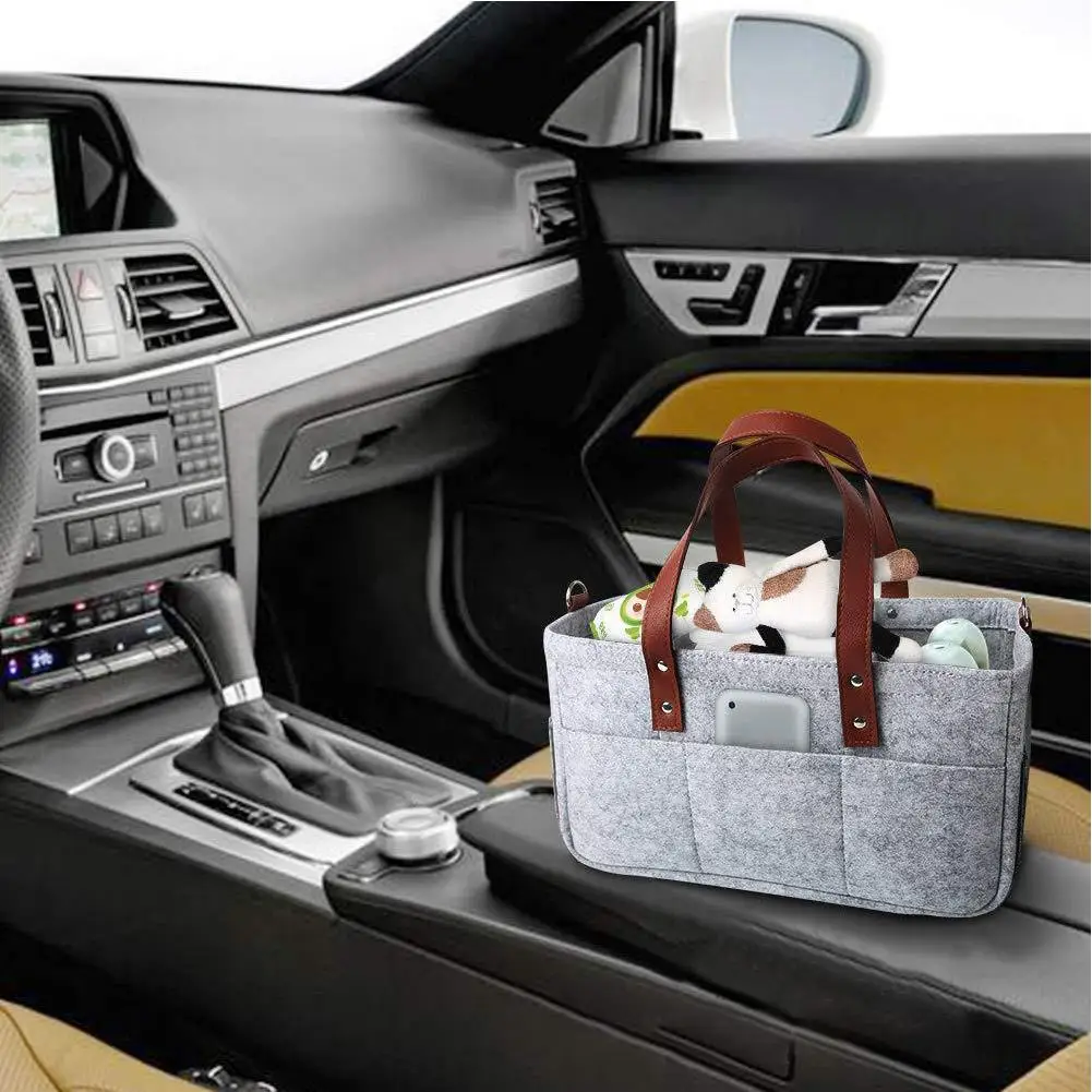 Foldable Baby Diaper Caddy Organiser/Removable Lid Storage Bag Kid Toys Portable Bag/box For Car Travel Changing Table Organizer