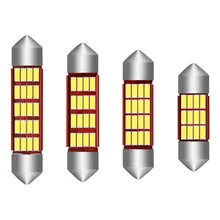 1 шт. светодиодный светильник C5W без ошибок 31 мм 36 39 42 Festoon C10W 4014 SMD
