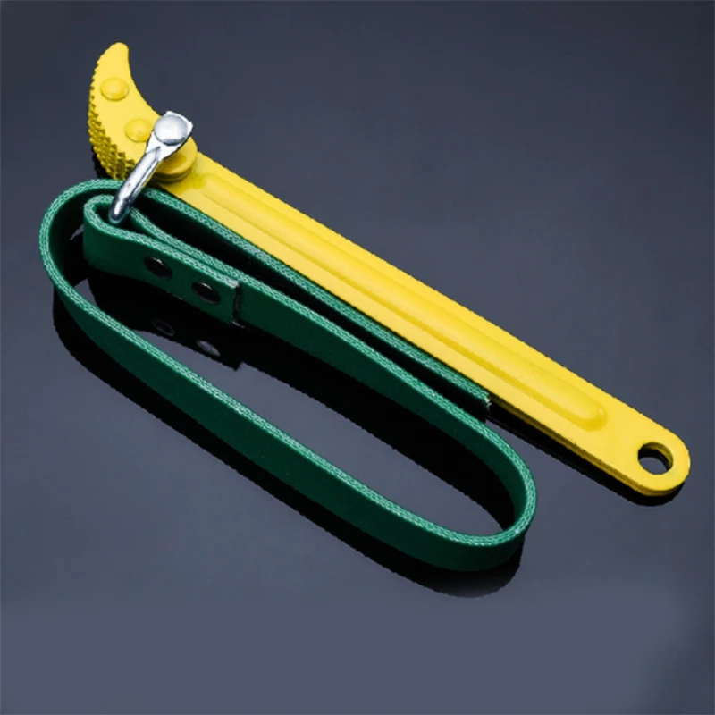 12 дюймов Регулируемый метрики ремень разводной раздвижной гаечный ключ для масляного фильтра Инструменты для снятия с нескользящий ремешок и ручка