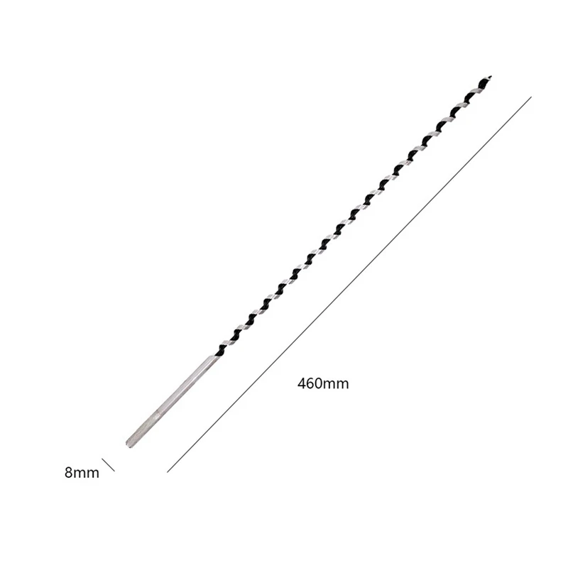 7 шт. набор 460 мм Высококачественная Высокоуглеродистая сталь острое спиральное сверло шнековые сверла для Электрическая дрель Деревообрабатывающие инструменты 6/8/10/12/14/