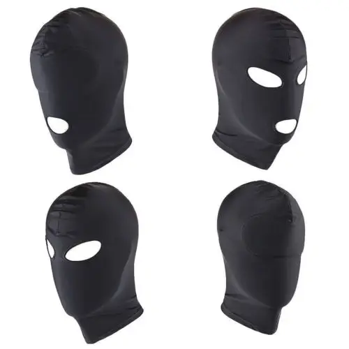 

New Unisex Beanies High Elastic Black Hood Face Mask Cosplay Party Breathable Beanies Costume