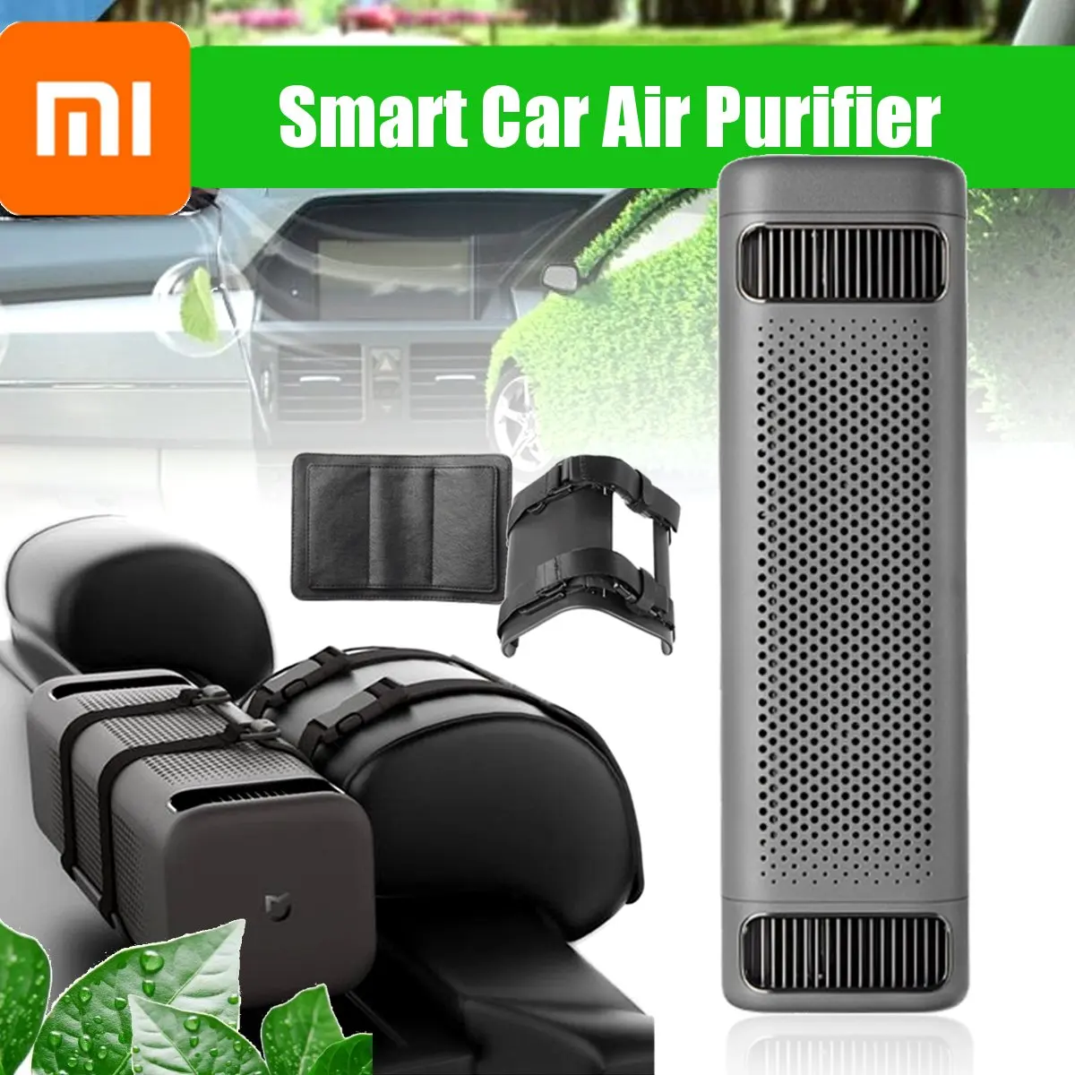

Original Xiaomi MiJia USB Version Car Air Purifier Freshener bluetooth 4.1 Remote Control for iPhone Android Smartphone