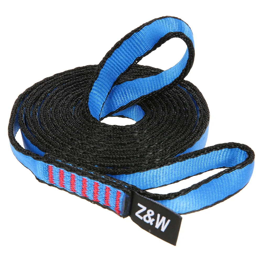 

23KN 16mm 150cm/4.9ft Rope Runner Webbing Sling Flat Strap Belt for Mountaineering Rock Climbing Caving Rappelling Rescue